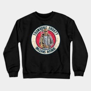 Retro Style Fan Art Design Trombone Shorty // Vintage Orlens Avenue Crewneck Sweatshirt